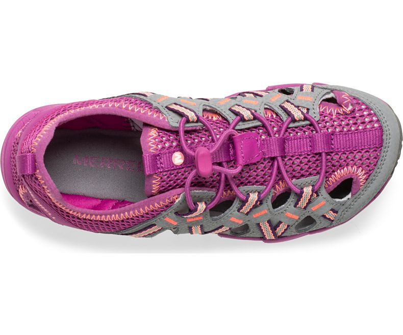 Merrell Hydro Choprock Sandal Sandaler Barn Grå Lilla | 38789B-1SG