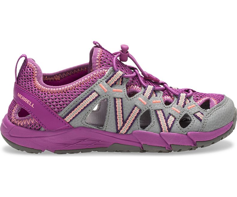 Merrell Hydro Choprock Sandal Sandaler Barn Grå Lilla | 38789B-1SG