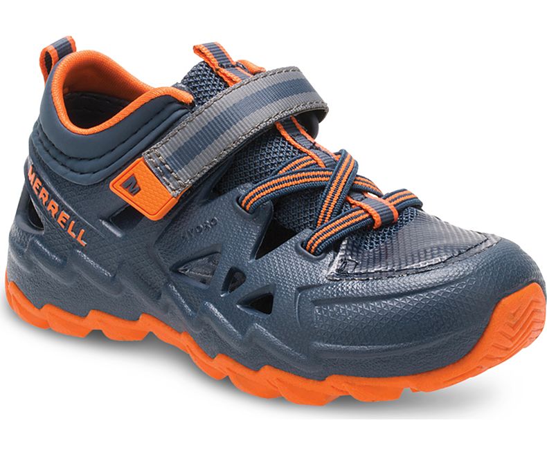 Merrell Hydro Jr. 2.0 Sneaker Sandal Sandaler Barn Marineblå Oransje | 31318B-1SN