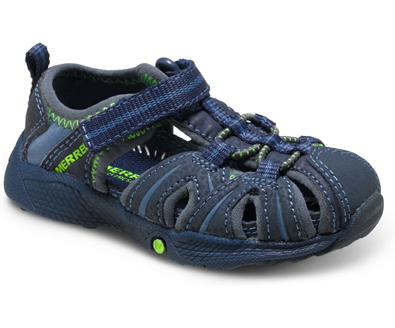Merrell Hydro Jr. Sandal Sandaler Barn Marineblå Grønn | 15518B-1SN