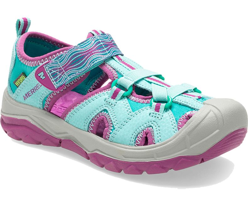 Merrell Hydro Sandal Sandaler Barn Turkis Lilla | 26203B-1ST