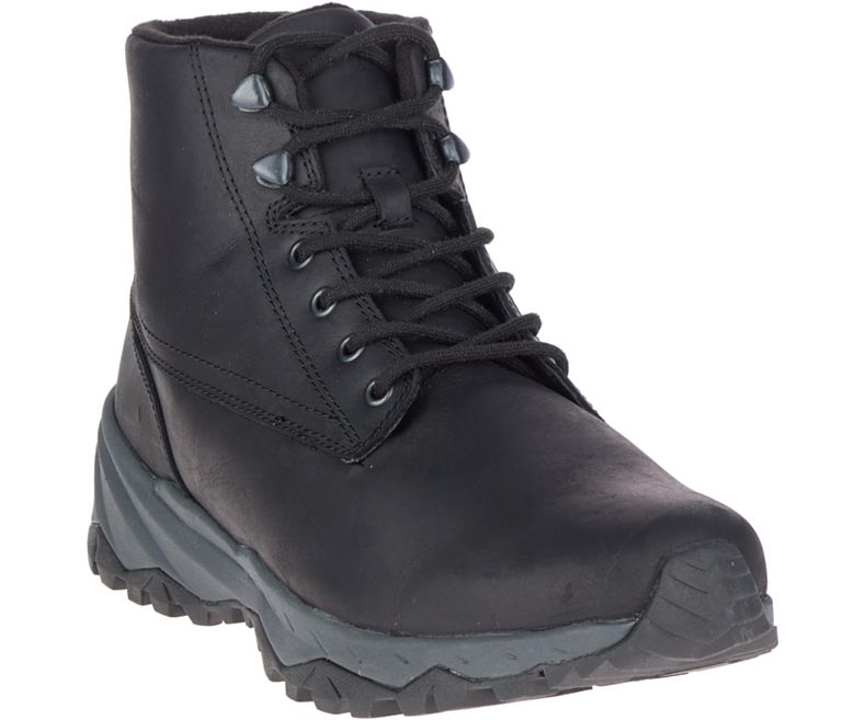 Merrell Icepack Guide Mid Blonder Vanntette Fjellstøvler Herre Svarte | 41577M-2HB