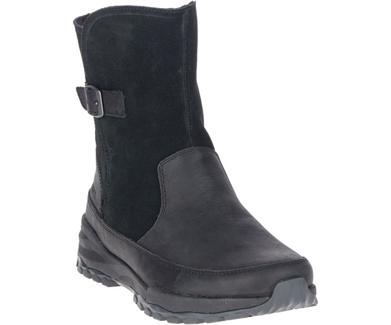 Merrell Icepack Guide Spenne Polar Vanntette Vanntette Sko Dame Svarte | 41551W-1WB