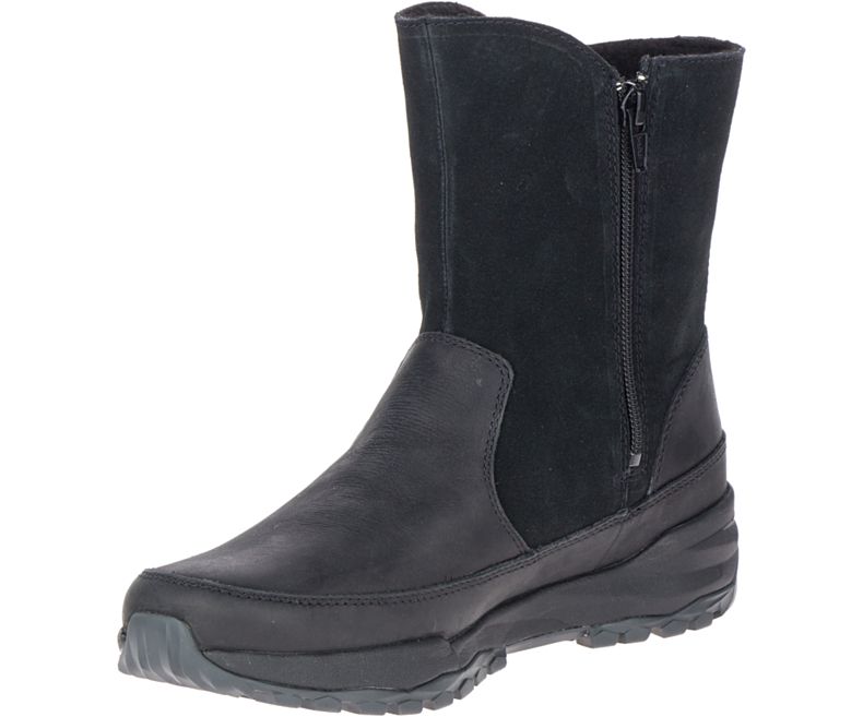 Merrell Icepack Guide Spenne Polar Vanntette Vanntette Sko Dame Svarte | 41551W-1WB