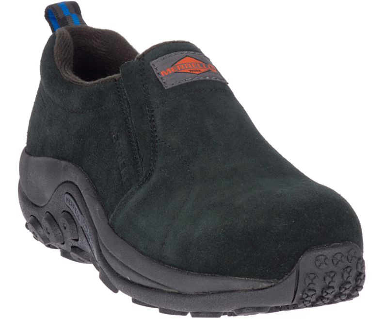 Merrell Jungle Moc Alloy Tå Arbeids Shoe Arbeidssko Dame Svarte | 40843W-1WB