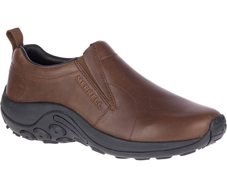 Merrell Jungle Moc Lær 2 Brede Bredde Slip On Sko Herre Brune | 39619M-2SB