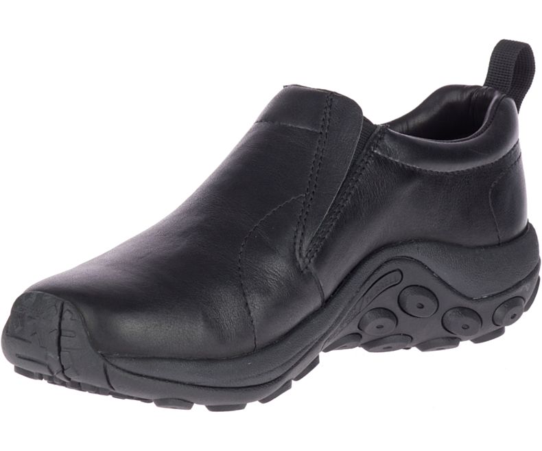 Merrell Jungle Moc Lær 2 Slip On Sko Herre Svarte | 39618M-2SA