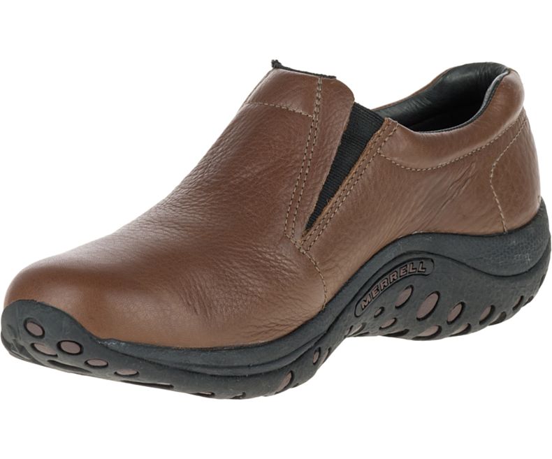 Merrell Jungle Moc Lær Tresko Herre Brune | 17704M-2CB