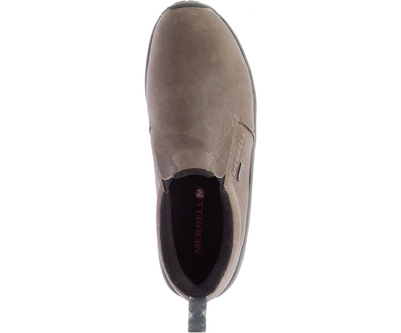 Merrell Jungle Moc Lær Vanntette Ice+ Slip On Sko Herre Brune | 35236M-2SB