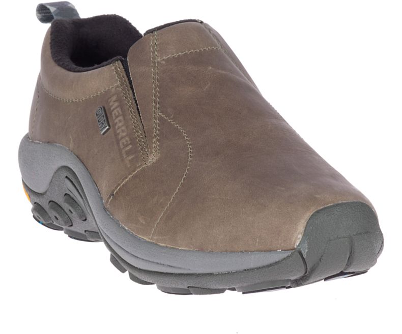 Merrell Jungle Moc Lær Vanntette Ice+ Slip On Sko Herre Brune | 35236M-2SB