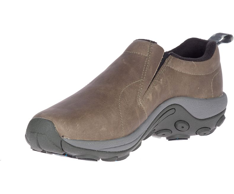 Merrell Jungle Moc Lær Vanntette Ice+ Slip On Sko Herre Brune | 35236M-2SB