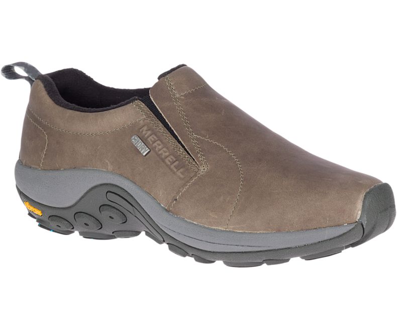 Merrell Jungle Moc Lær Vanntette Ice+ Slip On Sko Herre Brune | 35236M-2SB