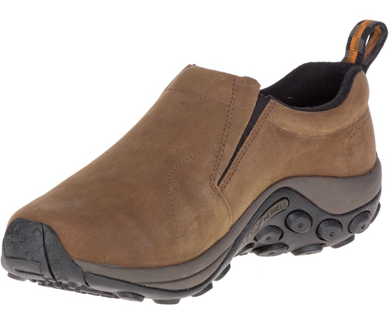 Merrell Jungle Moc Nubuck Brede Bredde Tresko Herre Brune | 17710M-2CB