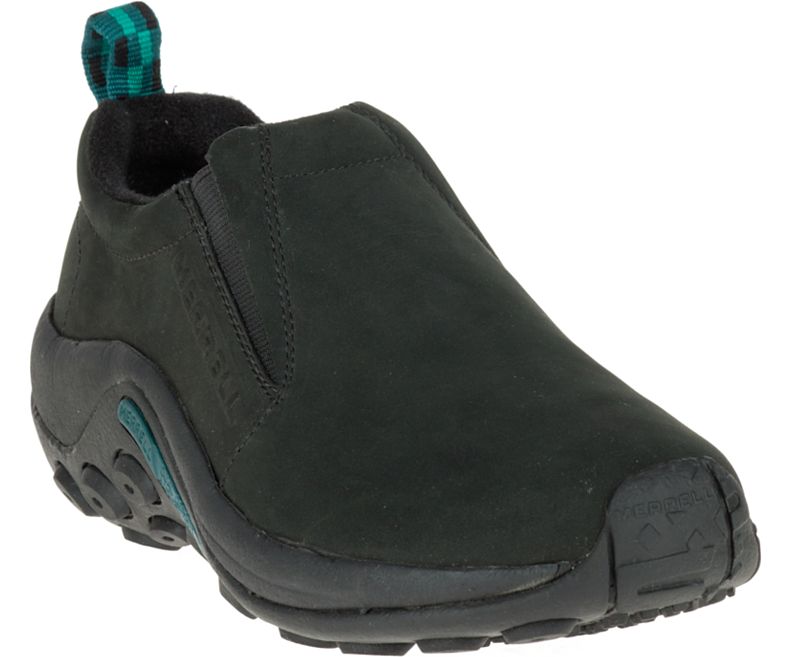 Merrell Jungle Moc Nubuck Tresko Dame Svarte | 16255W-1CB