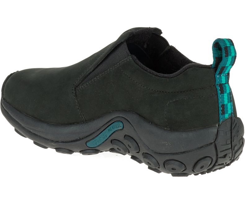 Merrell Jungle Moc Nubuck Tresko Dame Svarte | 16255W-1CB