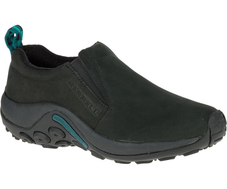 Merrell Jungle Moc Nubuck Tresko Dame Svarte | 16255W-1CB