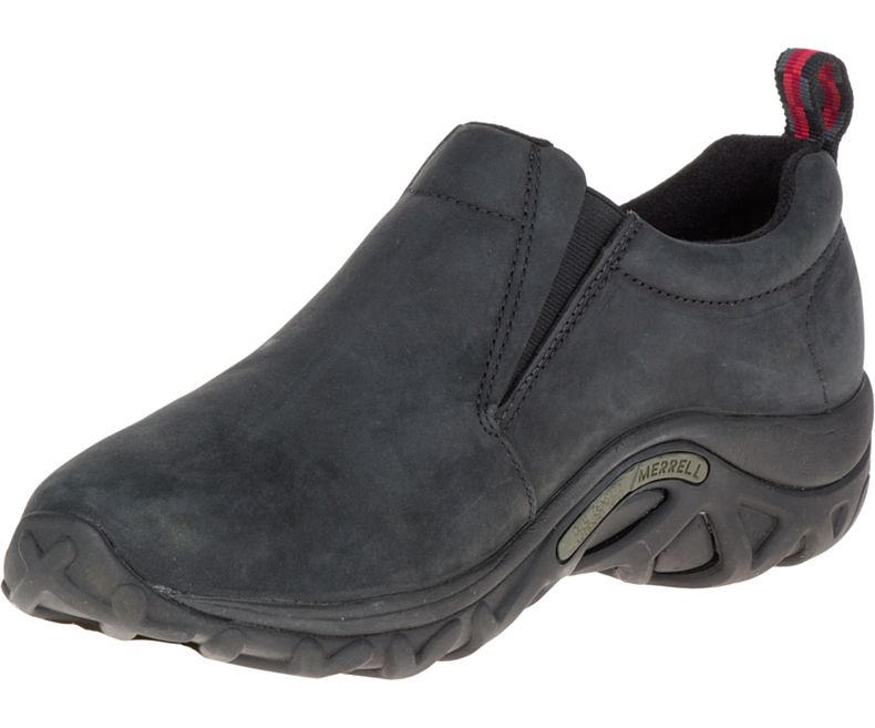 Merrell Jungle Moc Nubuck Tresko Herre Svarte | 17705M-2CB