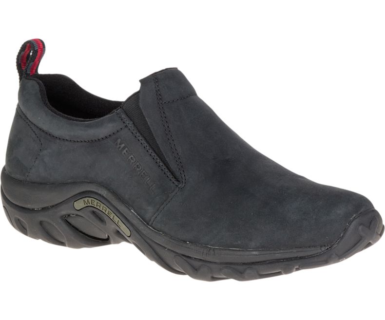 Merrell Jungle Moc Nubuck Tresko Herre Svarte | 17705M-2CB