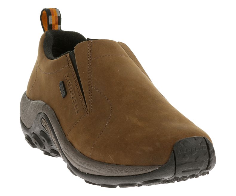 Merrell Jungle Moc Nubuck Vanntette Brede Bredde Tresko Herre Brune | 16955M-2CB