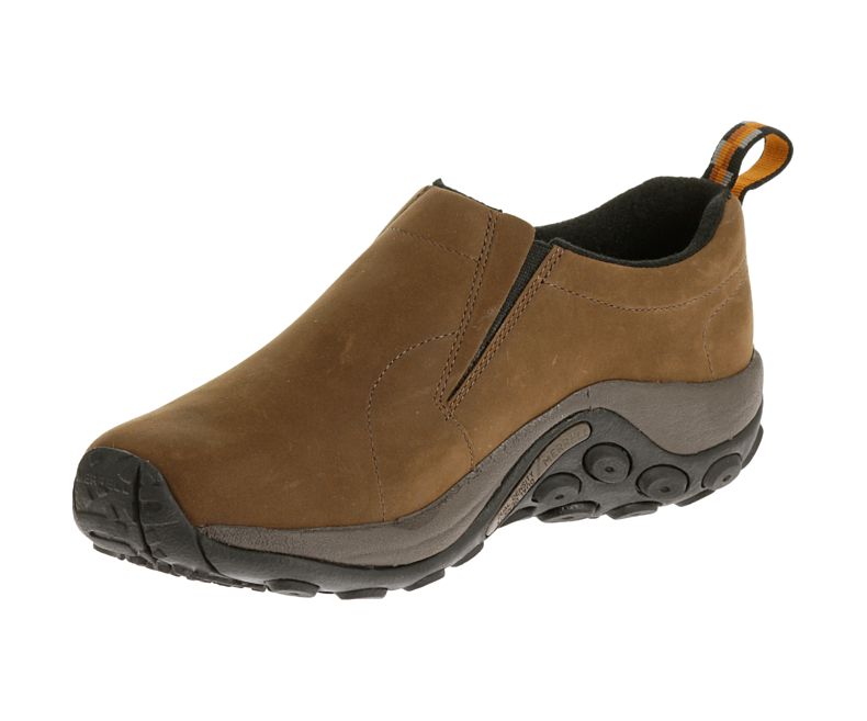 Merrell Jungle Moc Nubuck Vanntette Brede Bredde Slip On Sko Herre Brune | 16955M-2SB