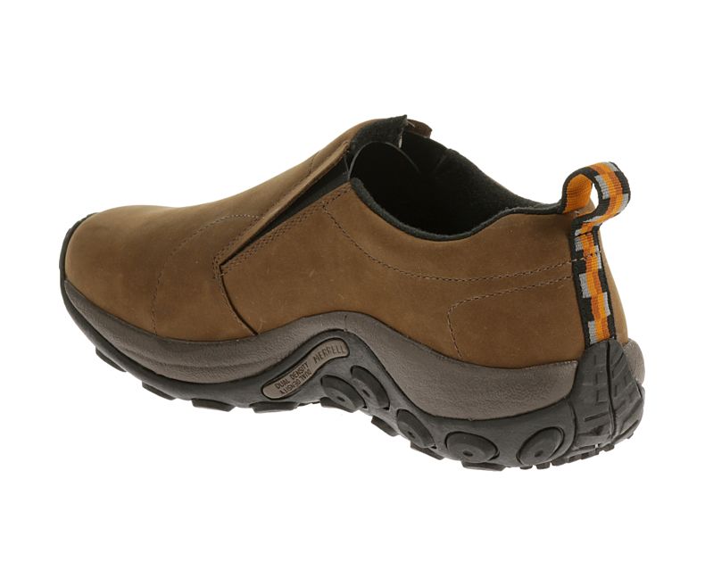 Merrell Jungle Moc Nubuck Vanntette Brede Bredde Slip On Sko Herre Brune | 16955M-2SB