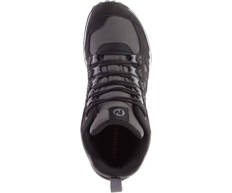 Merrell Lulea Mid Vanntette Fjellsko Dame Svarte | 41506W-1HB