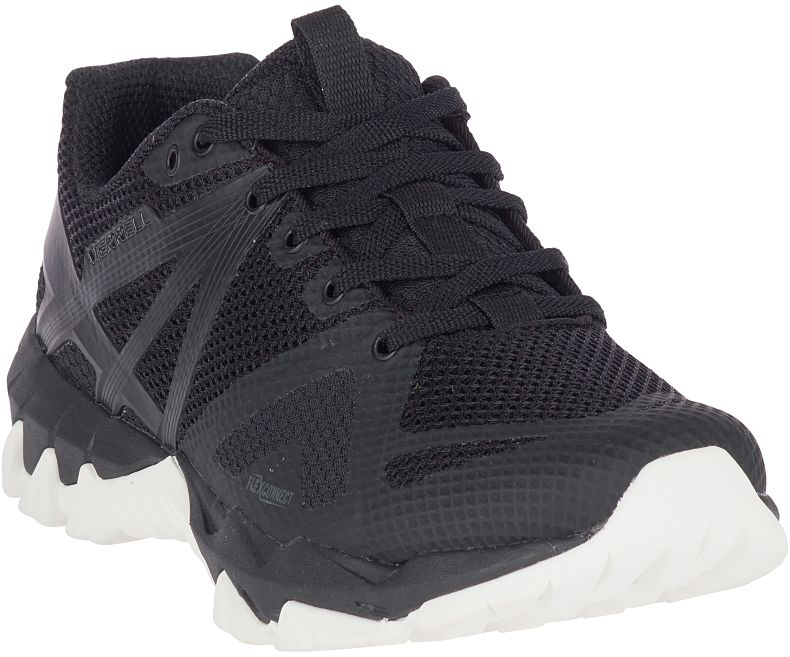 Merrell MQM Flex Fjellsko Dame Svarte Hvite | 30868W-1HB