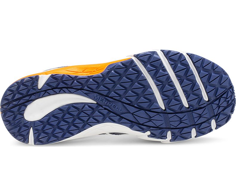 Merrell MQM Flex Low Sneaker Joggesko Barn Marineblå Oransje | 41012K-1SN