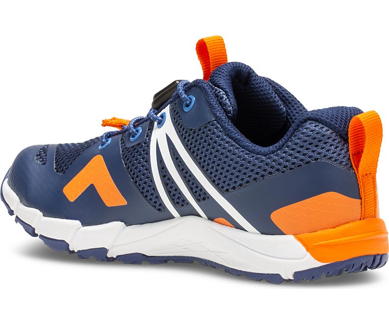 Merrell MQM Flex Low Sneaker Joggesko Barn Marineblå Oransje | 41012K-1SN