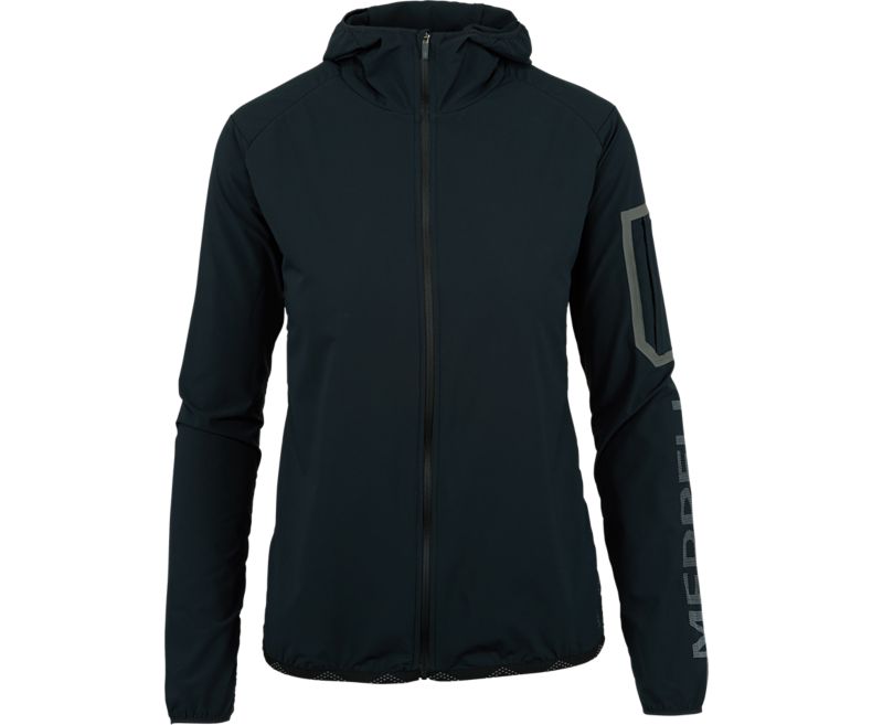 Merrell MQM Ultralite Insulated Full Zip Hoodie Lette Jakker Dame Svarte | 37589W-1LB
