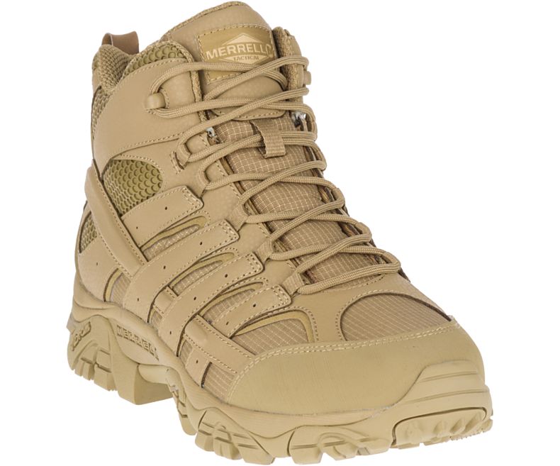 Merrell Moab 2 Mid Tactical Boot Brede Bredde Arbeidsstøvler Herre Khaki | 34542M-2WK