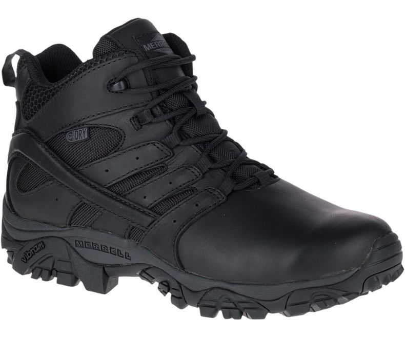 Merrell Moab 2 Mid Tactical Response Vanntette Boot Arbeidsstøvler Herre Svarte | 31168M-2WB