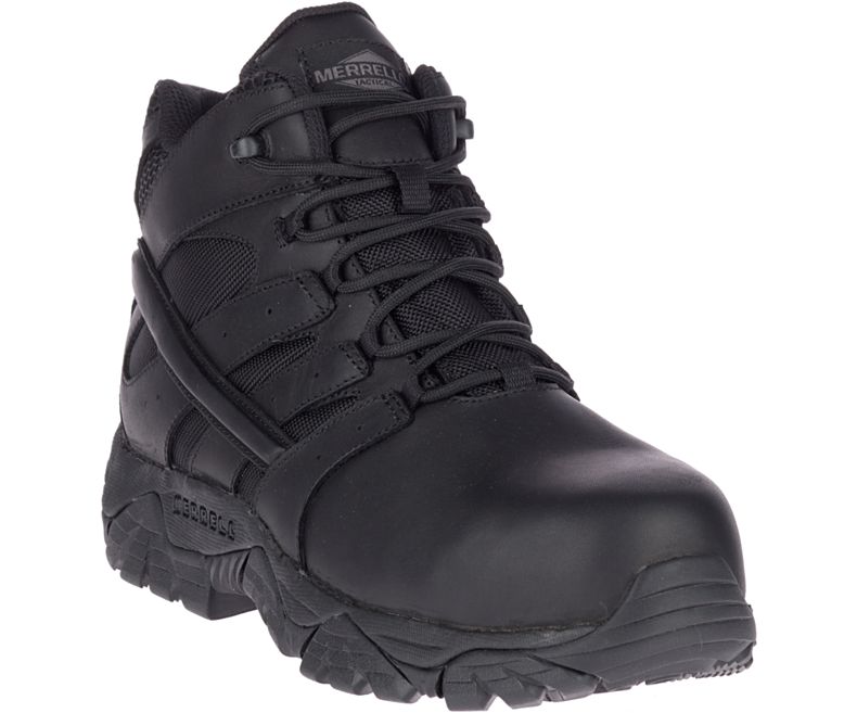 Merrell Moab 2 Mid Tactical Response Vanntette Comp Tå Arbeids Boot Arbeidsstøvler Herre Svarte | 40846M-2WB