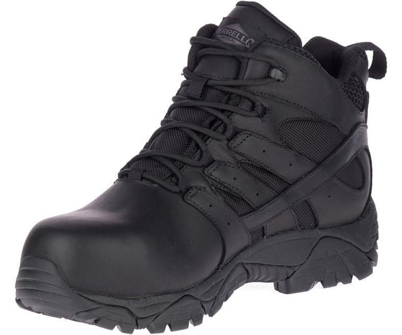 Merrell Moab 2 Mid Tactical Response Vanntette Comp Tå Arbeids Boot Arbeidsstøvler Herre Svarte | 40846M-2WB