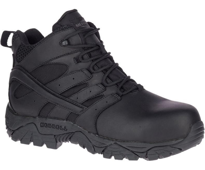 Merrell Moab 2 Mid Tactical Response Vanntette Comp Tå Arbeids Boot Arbeidsstøvler Herre Svarte | 40846M-2WB