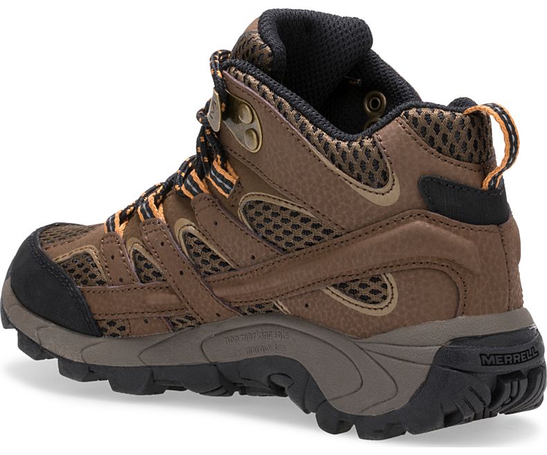 Merrell Moab 2 Mid Vanntette Boot Støvler Barn Brune | 32844K-2HB