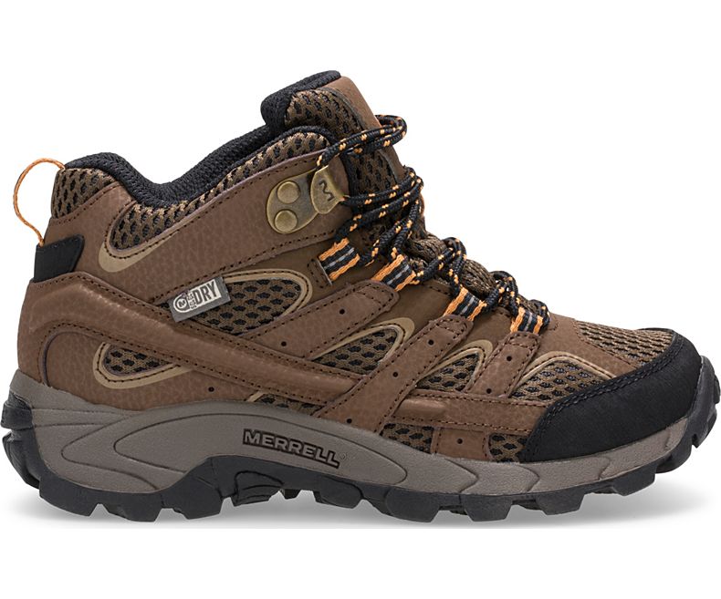 Merrell Moab 2 Mid Vanntette Boot Støvler Barn Brune | 32844K-2HB