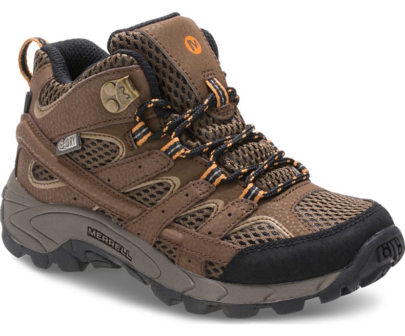 Merrell Moab 2 Mid Vanntette Boot Støvler Barn Brune | 32844K-2HB