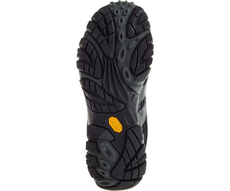 Merrell Moab 2 Mid Vanntette Brede Bredde Gåsko Herre Mørke Grå | 27882M-2WD