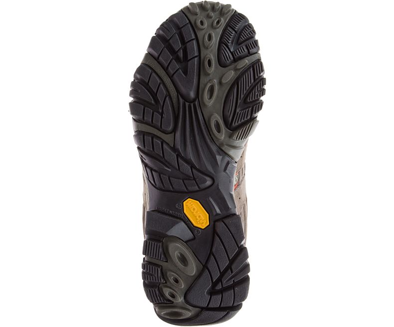 Merrell Moab 2 Mid Vanntette Brede Bredde Fjellsko Dame Brune Mørke Rød | 27934W-1HB