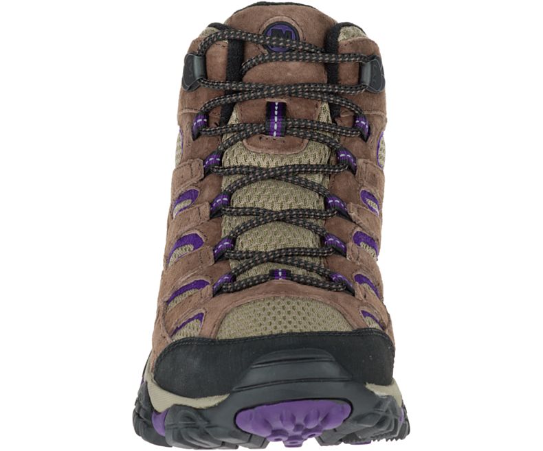 Merrell Moab 2 Mid Ventilator Brede Bredde Fjellsko Dame Brune Lilla | 27938W-1HB