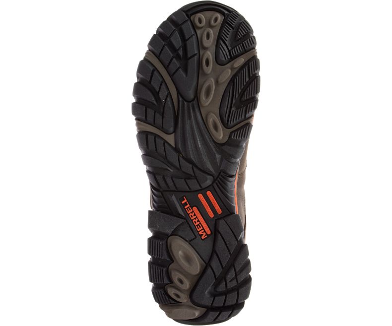 Merrell Moab 2 Peak Mid Vanntette Comp Tå Arbeids Boot Vanntette Sko Herre Mørke Brune | 33504M-2WD