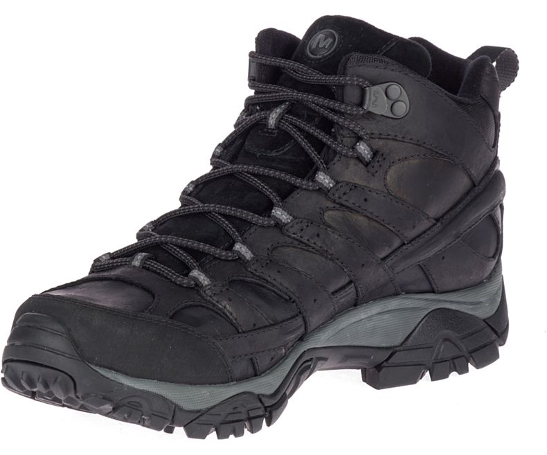 Merrell Moab 2 Prime Mid Vanntette Vanntette Sko Herre Svarte | 40778M-2WB