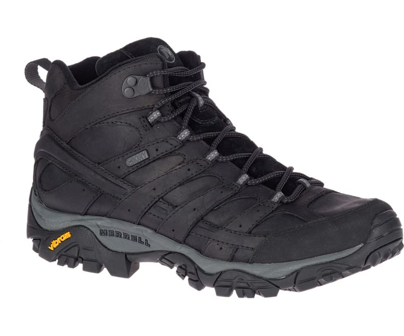 Merrell Moab 2 Prime Mid Vanntette Vanntette Sko Herre Svarte | 40778M-2WB
