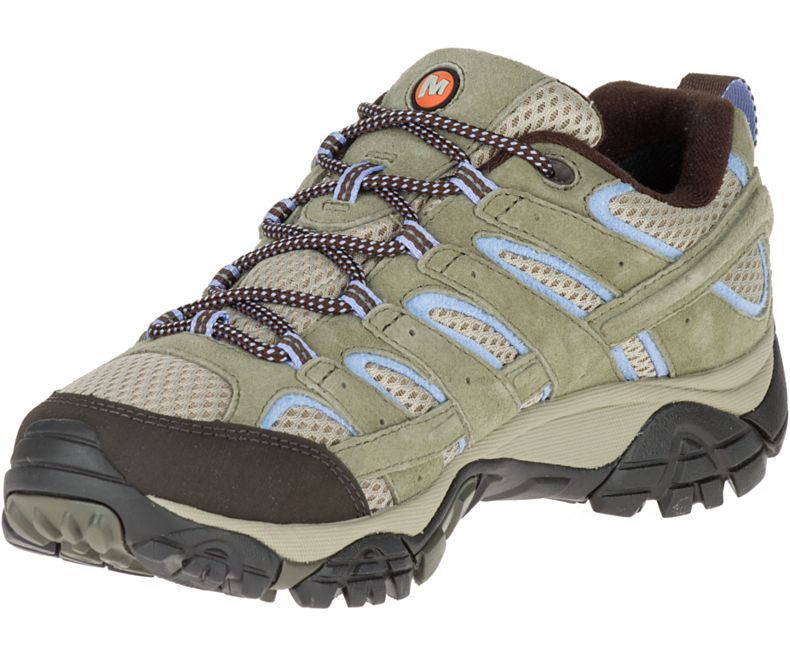 Merrell Moab 2 Vanntette Brede Bredde Fjellsko Dame Olivengrønne | 27946W-1HO