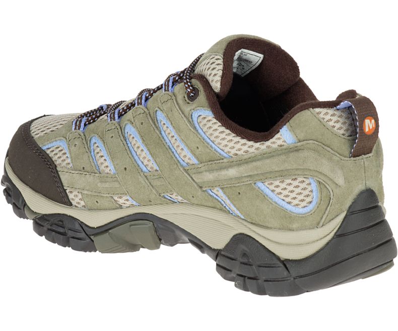 Merrell Moab 2 Vanntette Brede Bredde Fjellsko Dame Olivengrønne | 27946W-1HO