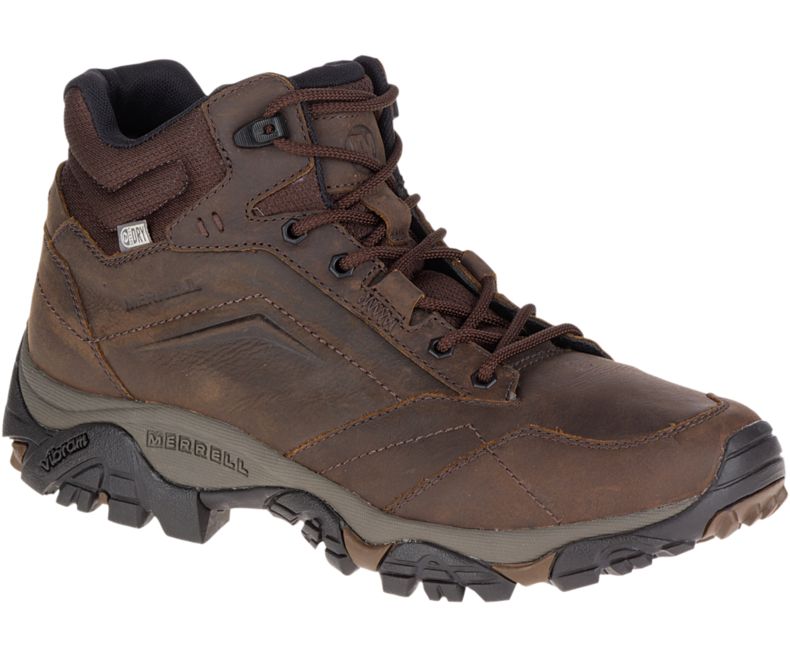 Merrell Moab Adventure Mid Vanntette Brede Bredde Fjellstøvler Herre Mørke Brune | 29624M-2HD