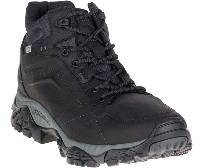 Merrell Moab Adventure Mid Vanntette Fjellsko Herre Svarte | 29195M-2HB