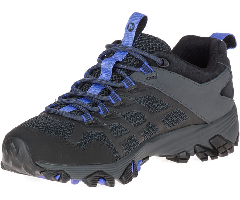 Merrell Moab FST 2 Fjellsko Dame Svarte Blå | 33190W-1HB