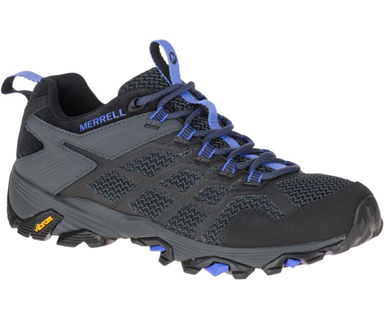 Merrell Moab FST 2 Fjellsko Dame Svarte Blå | 33190W-1HB